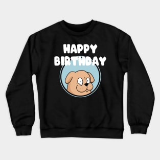 Happy Birthday Best Dog Dad Funny Pug Lover Party Crewneck Sweatshirt